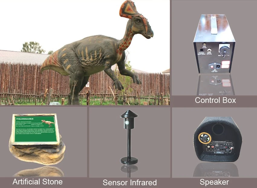 Realistic Animatronic Dinosaur Statue For Theme Park -F