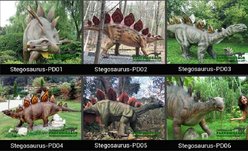 Animated dinosaur statue Stegosaurus(001)