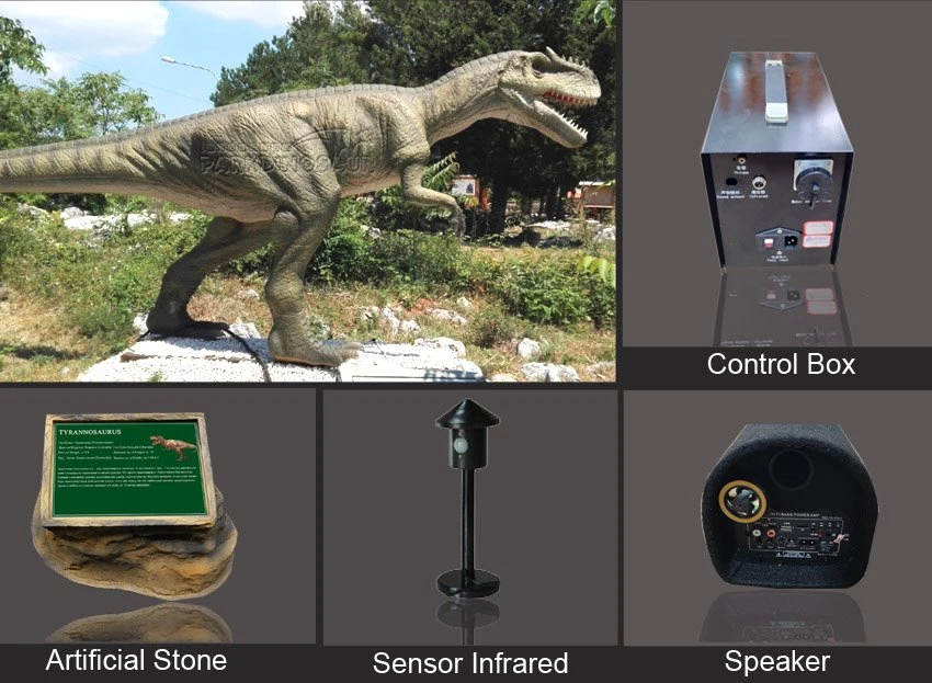 Giant Animated Dinosaur Model For Golf Decoration-F