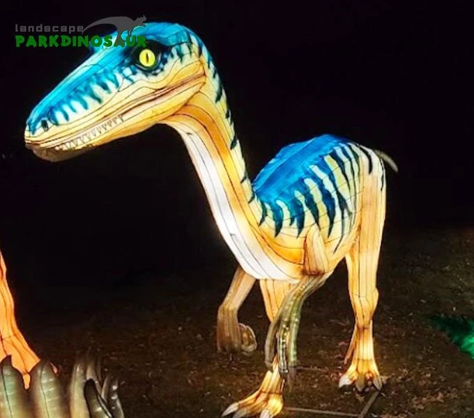 Outdoor Silk Dinosaur Lanterns Show-01