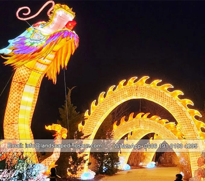 Huge Silk Dragon Lantern-3