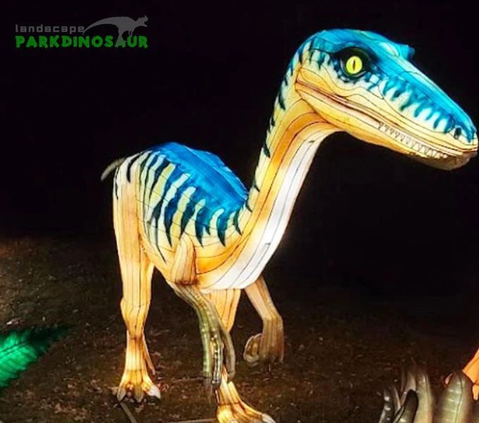 Outdoor Silk Dinosaur Lanterns