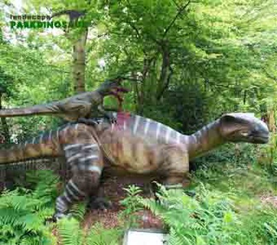 Animatronic Life Size Raptor Statue for Park