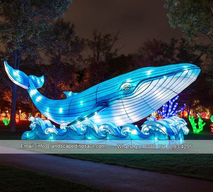 Ocean Themed Decorative Lantern - Whale Design