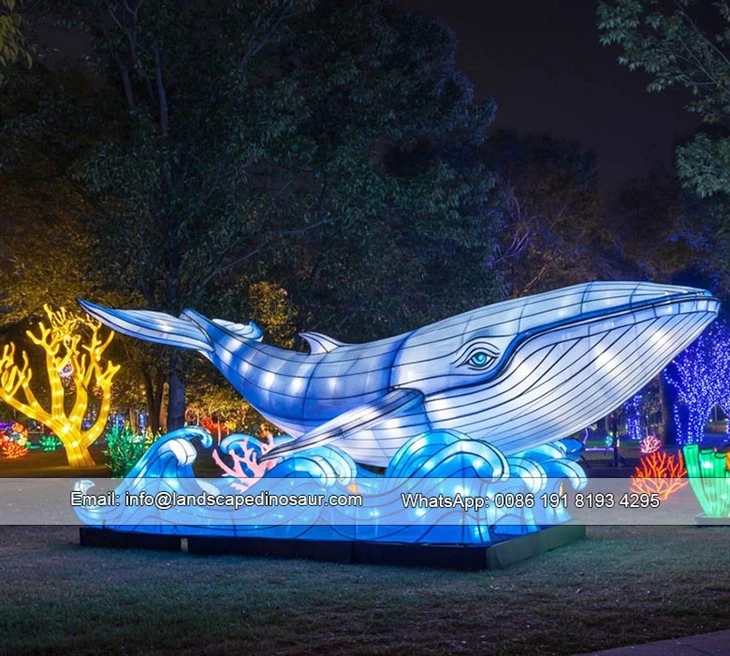 Ocean-Themed Decorative Lantern - Big Whale Design-2