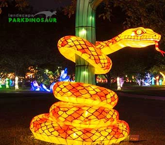 Huge Snake Lantern Zoo And Park Decoration